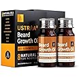 Ustraa Beard Growth Oil - 2 x 35ml - More Beard Growth, With Redensyl, 8 Natural Oils including Jojoba Oil, Vitamin E, Nourishment & Strengthening, No Harmful Chemicals (Set of 2)