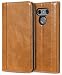 Produktbild LG G6 Case, ProCase Echtes Leder Brieftasche für LG G6, Flip Fold Card Case mit Mehreren Kartensteckplätzen und stilvollem Ultra Slim Kickstand, Magnetverschluss für LG G6 - Braun