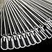chinkyboo Clear False Nail Art Tips Sticks polish Display Fan Practice salon-Pack of 50
