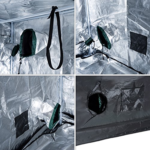 Outsunny® Growbox Growzelt Growschrank Zuchtschrank Pflanz Box 120X120X200cm NEU - 5