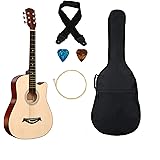 BLUEBERRY 38C, Acoustic Guitar Kit with Bag, Strap, One Pack Strings And 2 Picks - 38 Inch (Natural): 