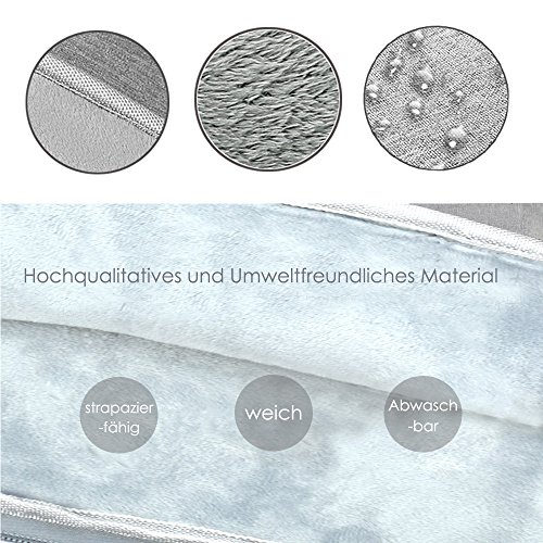 Lebensein Laptophülle Laptoptasche mit Griff für 15-15,4 Zoll Laptops Ultrabooks, 38cm Notebook Schutzhülle Sleeve Speziell für 15,4″ MacBook Pro, Stoßfest, Wasserresistent, Grau - 5