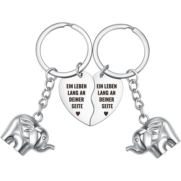 Sinmoe Portachiavi Pinguino Con Cuore – Regalo Con Incisione 'You're My Penguin' E Scatola - 3