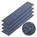 Produktbild Teppichfliesen PINE | selbstliegend ohne Kleben | schadstoffgeprüft, GUT-Siegel | Bitumen Rücken | 100x25 cm | Denim Blau | 4er Set (1qm)