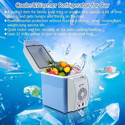 Piyuda Portable Fridge 12V 7.5L Car Travel Fridge ABS Multi-Function Freezer Warmer Cooling & Warming Refrigerator - Image 8