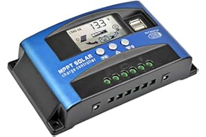 SUNYIMA Contrôleur de charge solaire MPPT 60 A avec écran LCD - Double USB - Protection fiable - Courant de charge maximal (60 A)