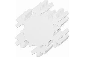 MIXTEACH 72 Pieces Snowflakes Cutouts Paper, Christmas Snowflakes Shapes Paper Winter Snowflake Decoration Snowflake Bulletin Board Cutouts Snowflake Classroom Decor for DIY Craft Holiday Xmas Party Supplies