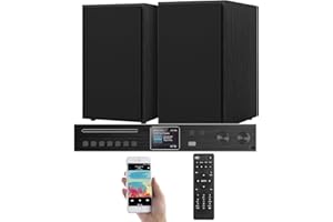 VR-Radio HiFi-Tuner-Internetradio: WLAN-HiFi-Receiver mit Internetradio, DAB+, UKW & Lautsprecher, 240 W (Stereo Receiver Dab+ Internetradio, WLAN-HiFi-Tuner mit Internetradio, Samsung)