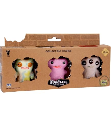Bizak Fuggler Confezione 3 Figure Da 6,5 Cm Con Poster Da Collezione - Serie Da 44 Pezzi Per Bambini +4 Anni