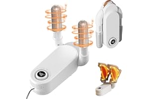 HENGRONGSHEN Suszarka, suszarka do butów z inteligentnym timerem, składana konstrukcja i szybkoschnąca elektryczna suszarka do rękawic bokserskich, skutecznie usuwa zapachy