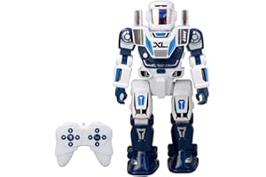 SilverLit Programme A bot XL Large Robot Toy with 48 Commands, Remote Control, Motion Control, Dance Moves and More! Fun Interactive Toy for Kids, Silver