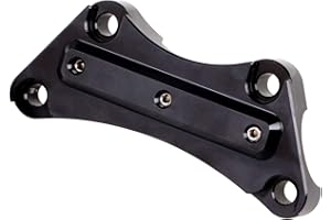 Bid4ze Nero Antiscivolo per 1" di bloccaggio Ape Appendini Manubrio Morsetto Manubrio Alzata Morsetto Superiore per Harley Softail Dyna Sportster modelli 1997-2023