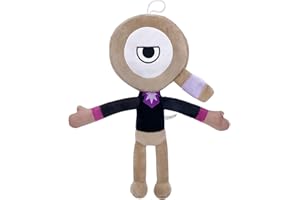 Benolls Dandy's World Plush Toy- 10'' Pillow Home Stuffed Doll for Kids and Adults, Halloween Christmas Birthday Choice for Boys Girls (Grey Plush)