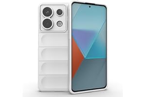 BORYA Funda para Xiaomi Redmi Note 13 Pro 4G, Antigolpes Premium Suave Silicona TPU Bumper Carcasa, Anticaída Diseño de Bolsas Aire Estuche, Delgada Duradero Caso, Blanco