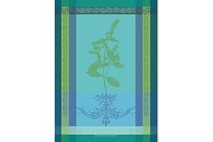 GARNIER-THIEBAUT USA Garnier-Thiebaut - Geschirrtuch - Küchentuch - Trockentuch - Menthe 2018 Chlorophylle - Baumwolle - 56 x 77 cm