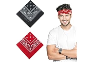QOMJUFA 2 piezas Hijab clásico, diadema roja y negra, pañuelo Hijab de colores