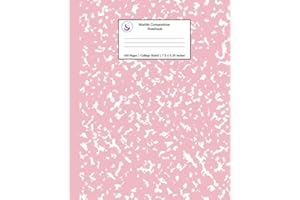 Marble Composition Notebook College Ruled: Pink Marble Notebooks, School Supplies, Notebooks for School: 12