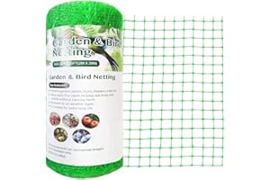 Vocray Garden Netting 2X30M, Anti Bird Netting Against Small Animals, Butterfly Netting Protect Plants, Vegetables, Fruit trees, 19x19mm Square Mesh Garden Net Pest Barrier.(Black).