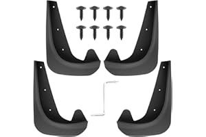 VBGURR Lot de 4 bavettes garde-boue universelles pour voiture, camionnette, SUV, camion, berline