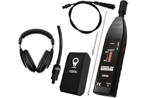 allsun Pro Ultrasonic Leak Detector& Transmitter Automotive Noise Finder Electronic Stethoscope Machine Noise Monitor 36-44KHz Air Gas Water Dust Leak Pressure Vacuum Diagnose Tool