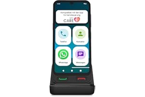 SPC Zeus 2 Pro - Smartphone für Senioren Kompatible mit App Fernverwaltung und -ortung | Easy-Mode, physische Tasten, XXL-Symbole | 6,1" Display, Dual-Kamera, 128GB | Ladestation, SOS-Taste