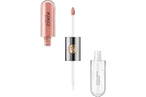 KIKO Milano Unlimited Double Touch - Shade 102 Satin Rosy Beige | Two-Step Liquid | Base Colour + Gloss