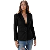 ROCKSY Casual Blazer for Women, Elegant Satin Coat for Office & Party Use