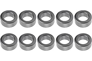 YOKIVE 10 Pz Nucleo in Ferrite a Toroidale, Nuclei in Ferrite per Trasformatori di Potenza, Limitazione delle Interferenze, Ideali per Bobine Induttive (Grigio Scuro, 22.5 x 13.5 x 10mm)