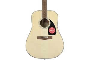 Fender CD-60 Dreadnought V3 Acoustic Guitar, with 2-Year Warranty, Natural, with Case
