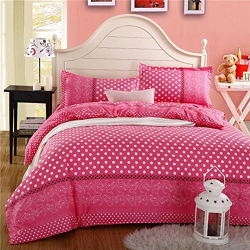 PZJ® 4pcs duvet sets, Bedding Set/ Duvet Cover Sets/ Bed linen sets, King Size Bedding Include Duvet Cover + bed sheet + 2 Pillow Cases