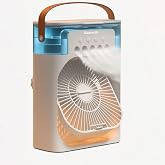 Wired Fan Desktop Super Quiet Table Fan Water Spray Mini Handheld Air Sensor Humidifier