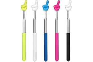 KIKISML Confezione da 5 Puntatori Telescopici per Insegnanti, Puntatore Retrattile per Aula, Scuola Elementare e Insegnante di Asilo