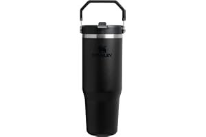 Stanley Ice Flow GO 890ml/30oz Flip Straw Wtr Btl Black 2.0 | Keeps Cold for 12 Hours – Cold Water Flask – Stainless Steel – BPA Free – Easy to Carry – Dishwasher Safe