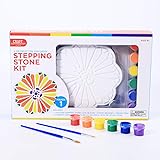 TBC The Best Crafts basteln Sets Gartendekoration Set Stein malen Blume Einhorn für Mädchen Junge Kinder mit 2 Pinsel ab 5 Ja