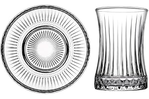 CICI HOME CiCiHOME ELENA Lot de 12 pièces à thé turcs aspect cristal 170 ml