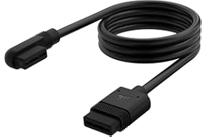 Corsair iCUE LINK Sottile Cavo - 600 mm Diritto/Sottile 90° - Nero