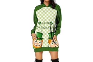 ARESTORY St Patricks Day Fancy Dress Women's Leprechaun Costumes Green Shamrock Dress Irish Lady Short Sleeve Evening Party Prom Swing Bow Dress Vintage Flare Fluffy Gown Cocktail Rockabilly Dresses