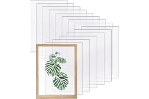 DASYUSUO 15Pcs Transparente Acryl Blätter Acrylplatten Acrylglas 180 x 130 x 27mm Kunststoffplatte klare Plexiglas Ersatz Platten für Bilderrahmen Glas Ersatz