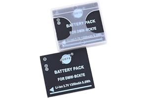 DSTE ELECTRON DSTE 2 Stück DMW-BCK7 DMW-BCK7E Li-Ion Akku kompatibel mit Panasonic DMC-FH5 DMC-FH6 DMC-FH7 DMC-FH8 DMC-FH25 DMC-FH27 DMC-FP5 DMC-FP7 DMC-FS16 DMC-FS18