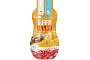 ‎ALLNUTRITION ALLNUTRITION Classic Sauce Healthy Low Calorie No Sugar No Fat Diet Support 500 ml Curry Mango