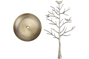 SALMUE Modeschmuck Ausstellungsstand Geld Baum Ohrringe Halskette Hängen Schmuck Display Storage Tools(Antique Bronze)