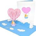 Liif Biglietto di auguri pop-up 3D con unicorno magico per tutte le occasioni, biglietto di San Valentino, festa della mamma, baby shower, biglietto di buon compleanno per ragazze, figlie, figlie