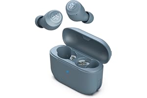 JLab Go Air Pop True Wireless Earbuds, In Ear Headphones, Bluetooth Earphones, Ear Buds with 32H Playtime, Bluetooth Earbuds with Microphone, USB Charging Case, Dual Connect, EQ3 Sound, Slate