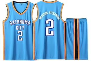 ABRTJCL 2 Pièces Ensemble Maillot + Shorts Basket Tenue de Sport