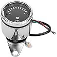 Aramox Universal Fuel Gauge,LED Display Electric Fuel Gauge Electronic Oil Meter Gauge for Most DC 12V Motorcycle Car
