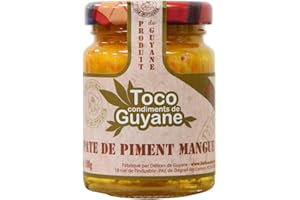 TOCO - Délices de Guyane – Pâte De Piment Mangue – Parfume Naturellement Tous Vos Plats – Ingrédients Naturels Et 100 % Français – 100 Grammes