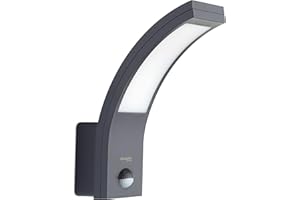 oktaplex lighting | Lampe d'extérieur à LED avec détecteur de mouvement Rio Motion 10W 3000K blanc chaud | Lumière extérieur IP54 anthracite