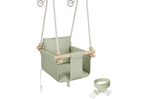 ‎MAMOI MAMOI® Babyschaukel, Baby schaukel Indoor, Kinderschaukel aus Holz, Holzschaukel für Kinder, Schaukeln für türrahmen, Swing, Kleinkinderschaukel ab 1 Jahr für Kinderzimmer