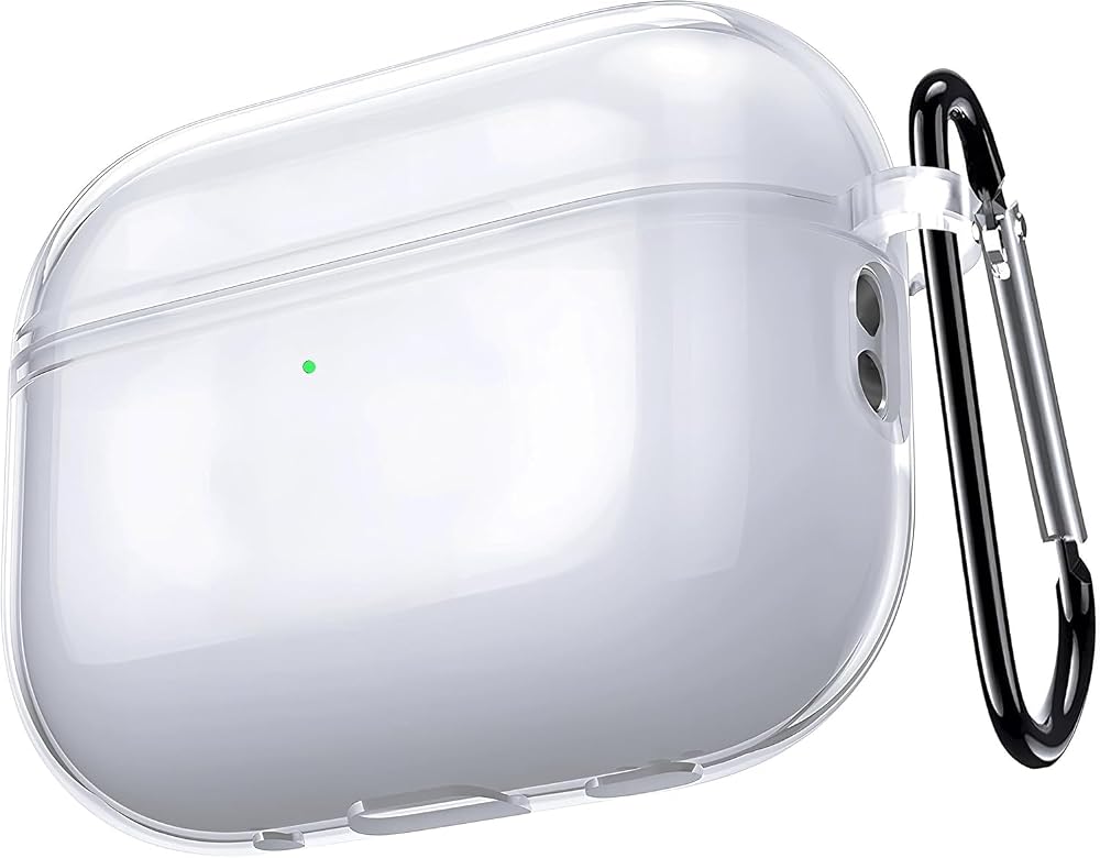 Minesk Airpods Pro 3 ile Uyumlu (2025) Şeffaf Cyrstal Clear Ultra Berrak Silikon Kılıf - Alt Üst Ayrı (Airpods Pro 3 2025)