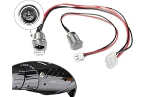 FEC GLDYTIMES Hoverboard Charging Port Replacement (3 Prong) for Swegway Swagtron Swagboard CHO Smart Self-Balancing Hover board (3 Prong 4 Wires)